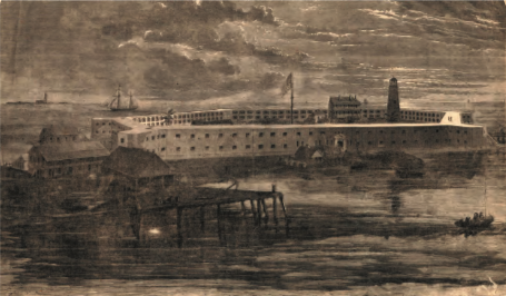 Fort Jefferson in 1861. Photo credit: Harpers Weekly of February 23,1861.